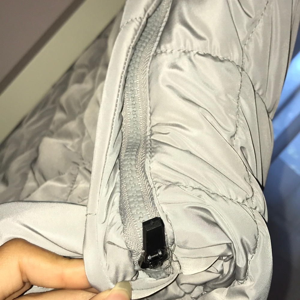 Quilted Grey Coat! - Picture 7 of 8